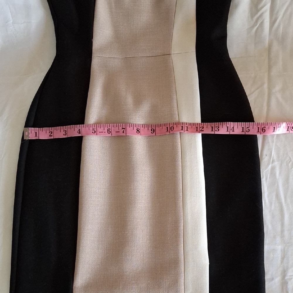 White House Black Market Colorblock Midi Dress - Picture 6 of 8